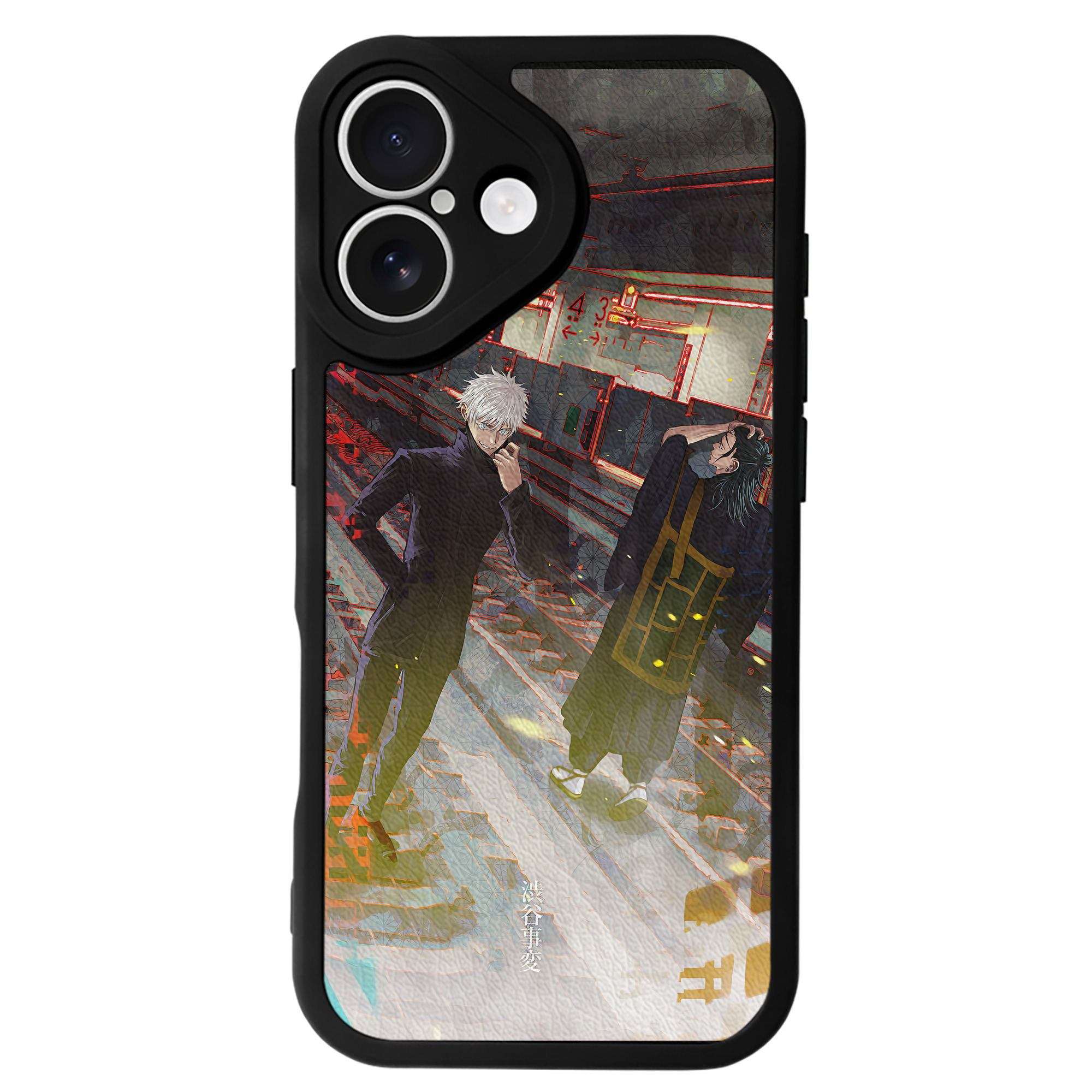 （画像用） 呪術廻戦 Jujutsu Kaisen 【iPhone 16シリーズ対応】シリコンスマホケース（レザー調） 材質：シリコン